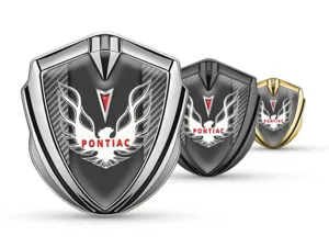 Pontiac Emblema Abovedado Insignia De Carrera Facha Lustrosa